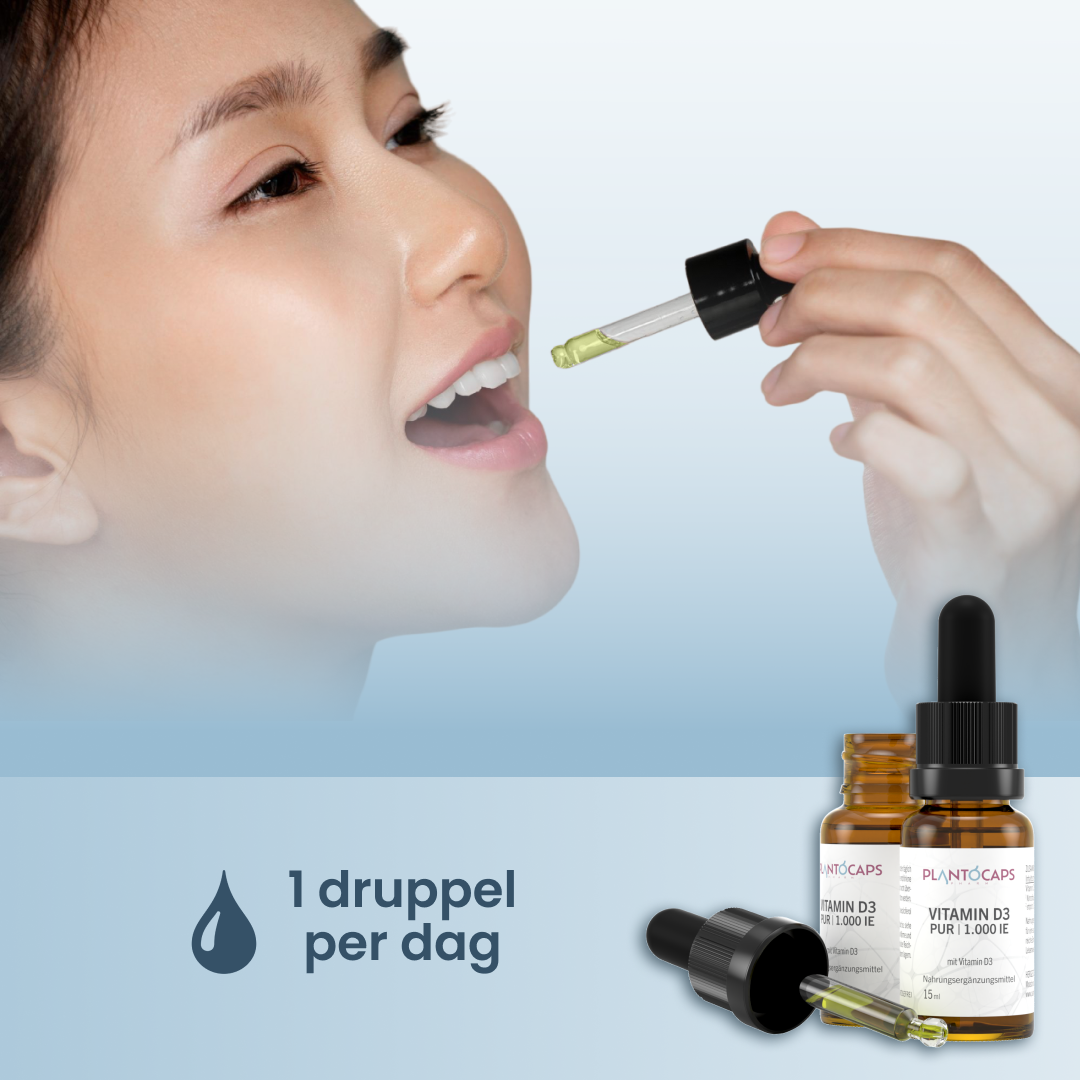 plantoCAPS VITAMIN D3 PUR 1.000 IE Drops 15 ml - Intake