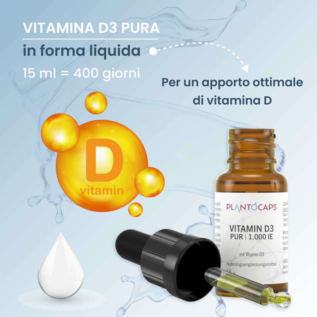 plantoCAPS VITAMIN D3 PUR 1.000 IE Drops 15 ml - Product