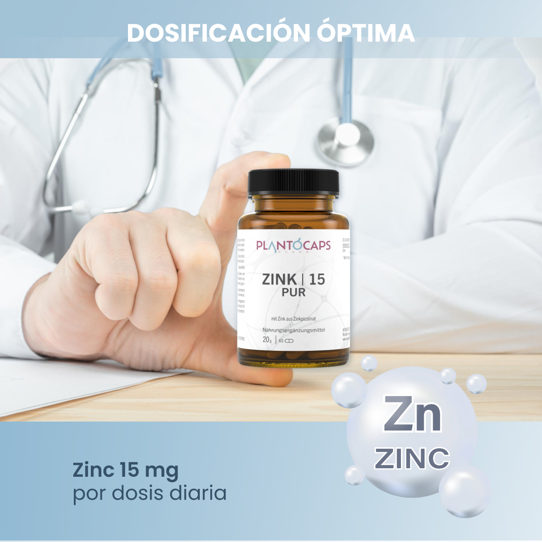 plantoCAPS ZINK 15 PUR Capsules 60 pcs - Features