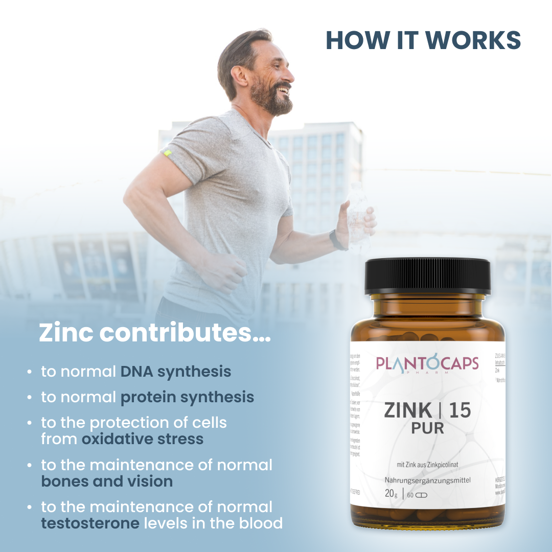 plantoCAPS ZINK 15 PUR Capsules 60 pcs - How It Works
