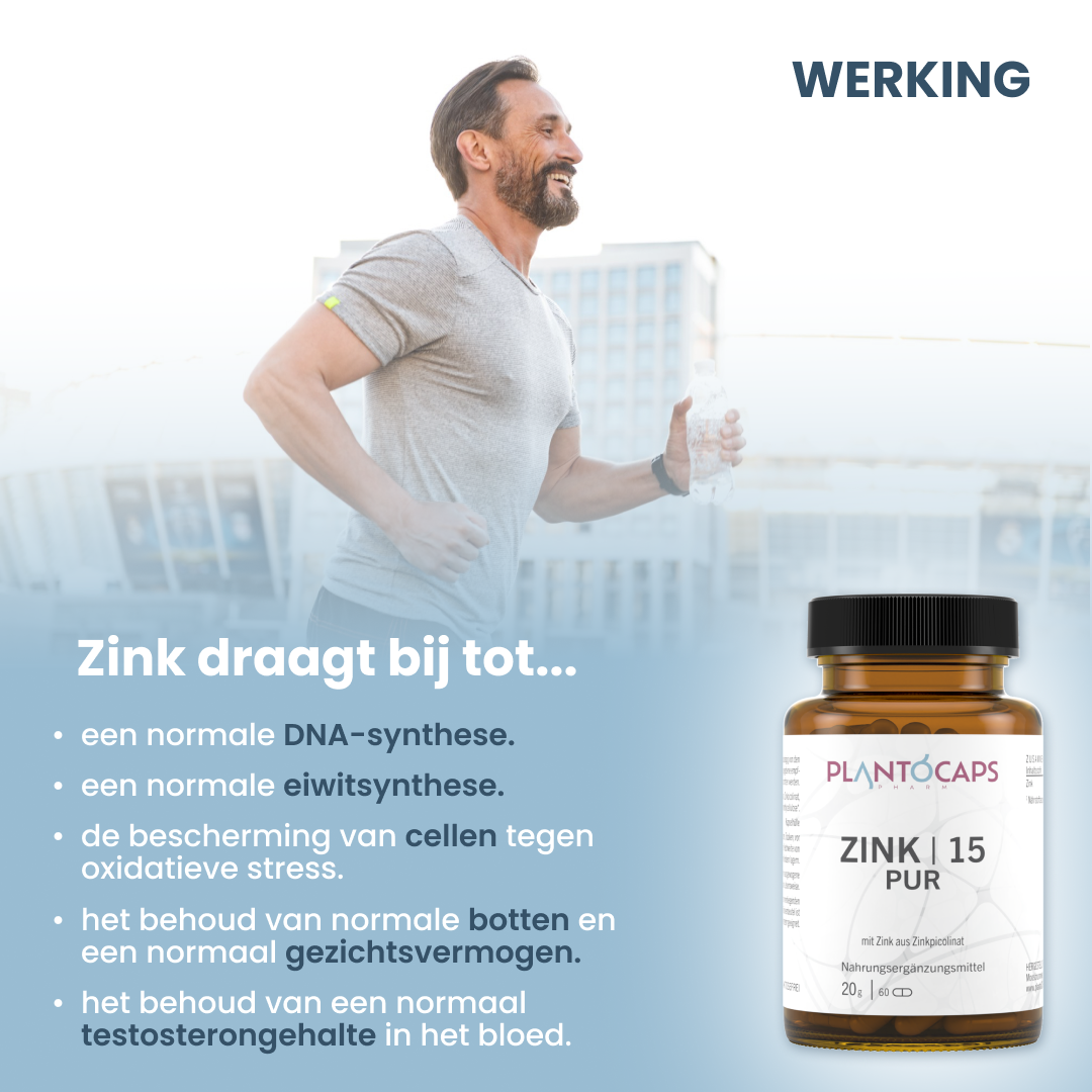 plantoCAPS ZINK 15 PUR Capsules 60 pcs - How It Works