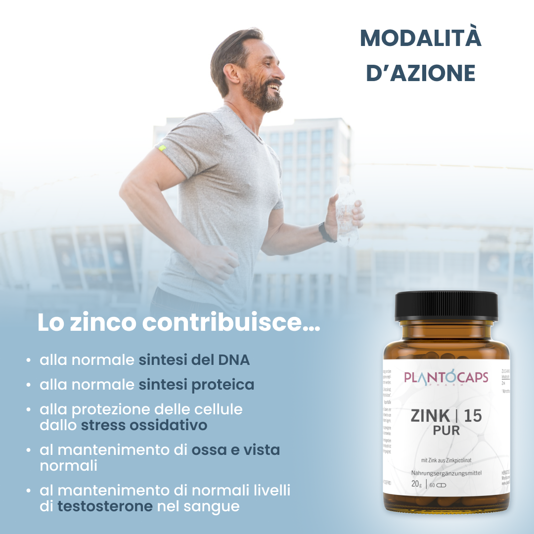 plantoCAPS ZINK 15 PUR Capsules 60 pcs - How It Works