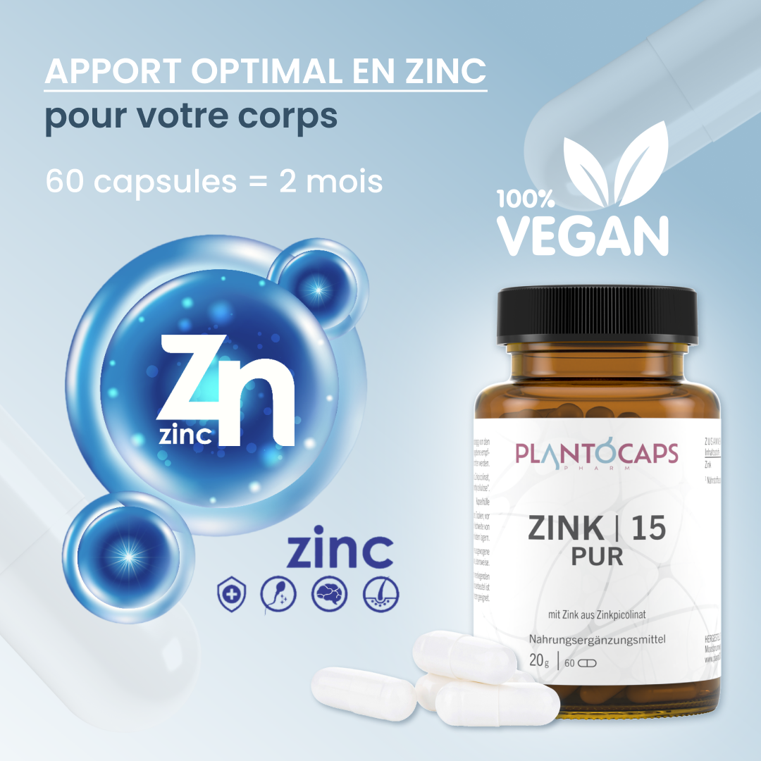 plantoCAPS ZINK 15 PUR Capsules 60 pcs - Product